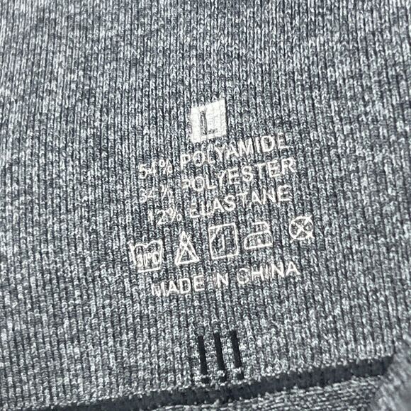 Charming Charlie Womens Active Shorts Large Gray High Waist Scrunch Butt Lift - Picture 6 of 10